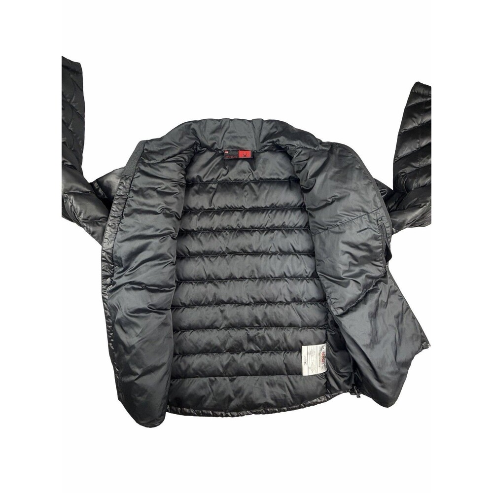 Spyder Jacket Mens XL Black Puffer Full Zip Lightweight Insulated Down Outdoor - Picture 2 of 11